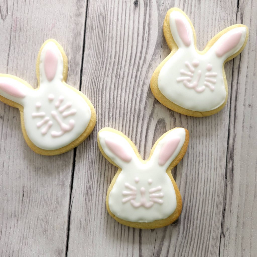 Royal Iced Easter Bunny Cookie