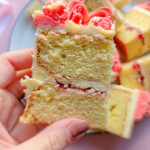 Cut up sponge cake